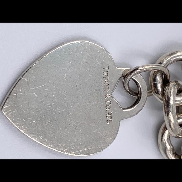Authentic Tiffany co heart tag chain bracelet - Picture 3 of 9